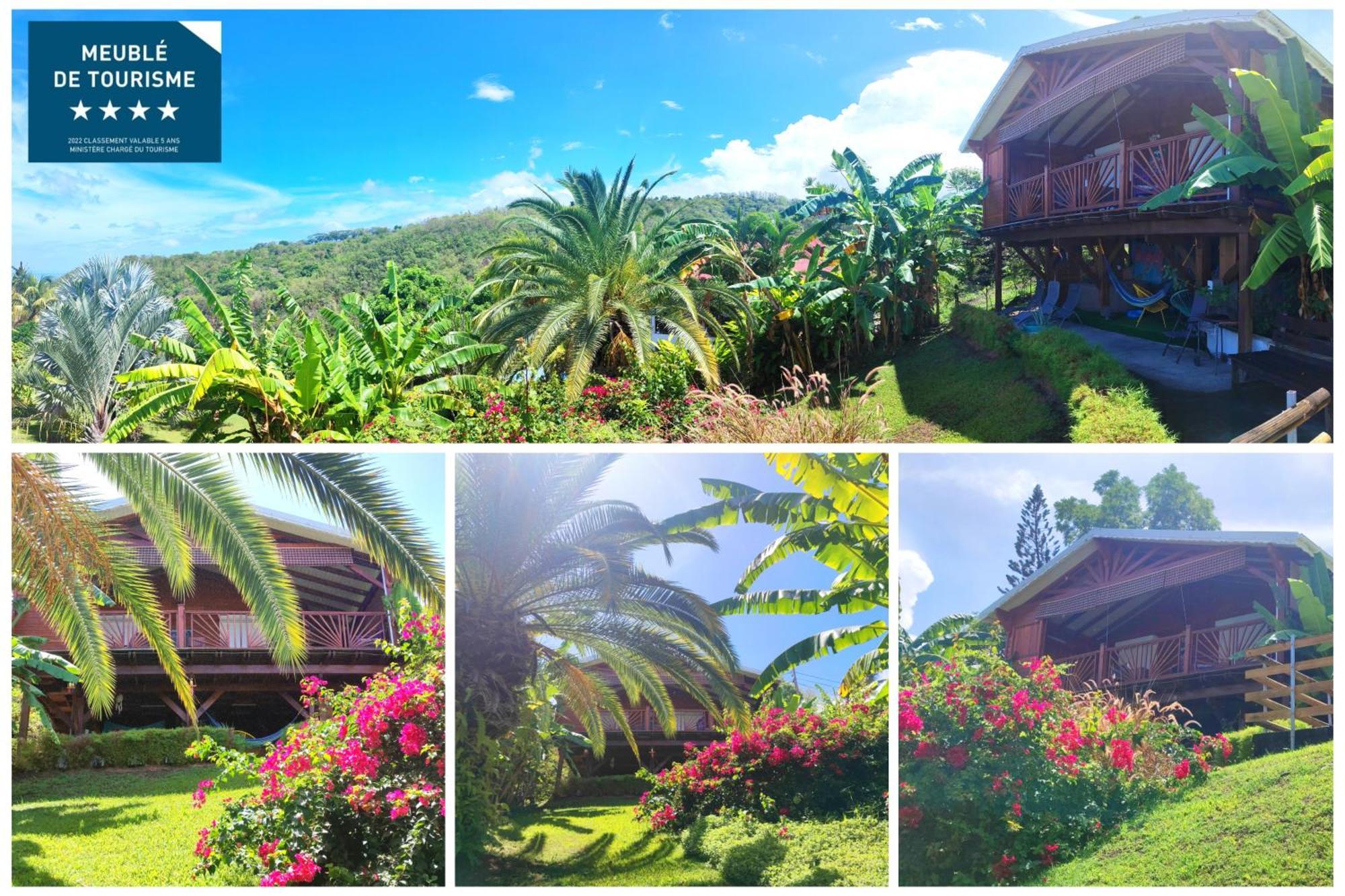 Gite 4 Etoiles, La Vieille Sucrerie St Claude Guadeloupe, Jacuzzi Spa Privatif, Vue Exceptionnelle Sur La Mer Des Caraibes 巴斯特尔 外观 照片